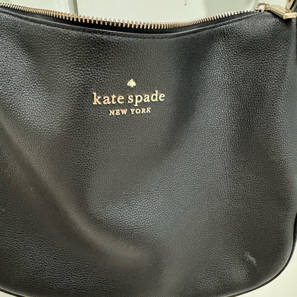 Kate Spade Black Crossbody Bag with Striped Strap - Picture 2 of 11
